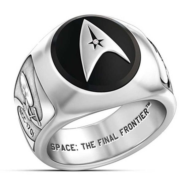 ring 2021 classic men's sier color star trek anniversary motorcycle party personality starship enterprise hip hop jewelry, Golden;silver
ring 2021 classic men's sier color star trek anniversary motorcycle party personality starship enterprise hip hop jewelry, Golden;silver
