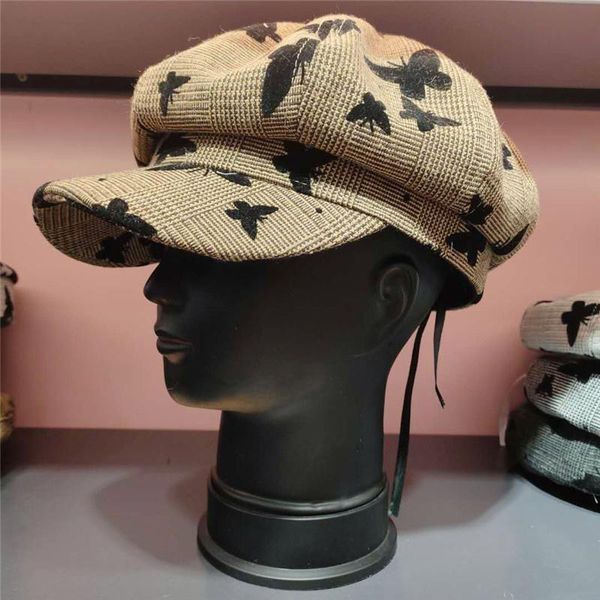 stingy brim hats beret hat winter fashion painter women velvet warm flat military cap casual butterfly print octagonal sboy, Blue;gray
stingy brim hats beret hat winter fashion painter women velvet warm flat military cap casual butterfly print octagonal sboy, Blue;gray