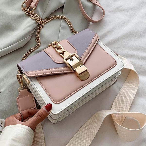 evening bags fashion chain lady sling bag panelled color leather shoulder for women 2021 wide strap crossbody sac epaule
evening bags fashion chain lady sling bag panelled color leather shoulder for women 2021 wide strap crossbody sac epaule