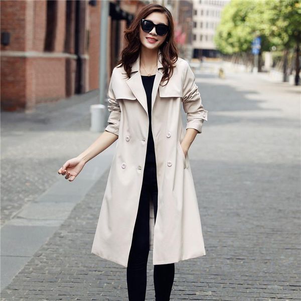 women's trench coats boollili 2021 spring autumn coat tunique longue windbreaker for women double breasted para as mulheres, Tan;black
women's trench coats boollili 2021 spring autumn coat tunique longue windbreaker for women double breasted para as mulheres, Tan;black