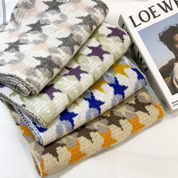 scarves designer vintage five-pointed star scarf for women winter knitted couple wrap warm shawl female thicken acrylic foulard, Blue;gray
scarves designer vintage five-pointed star scarf for women winter knitted couple wrap warm shawl female thicken acrylic foulard, Blue;gray