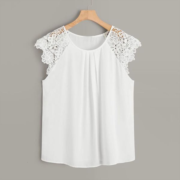 and fashion womens shirts plus size solid o neck floral lace shoulder shirt blusas mujer de moda, White
and fashion womens shirts plus size solid o neck floral lace shoulder shirt blusas mujer de moda, White