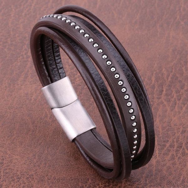 charm bracelets wholesale trend retro exquisite stainless steel men's fashion leather cord bracelet, Golden;silver
charm bracelets wholesale trend retro exquisite stainless steel men's fashion leather cord bracelet, Golden;silver