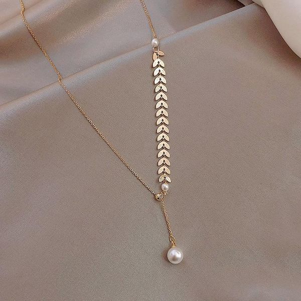 chokers 1pc/bag fashion pearl titanium steel beauty ladies necklace for women design pendant jewelry chain ornaments sxl0019, Golden;silver
chokers 1pc/bag fashion pearl titanium steel beauty ladies necklace for women design pendant jewelry chain ornaments sxl0019, Golden;silver