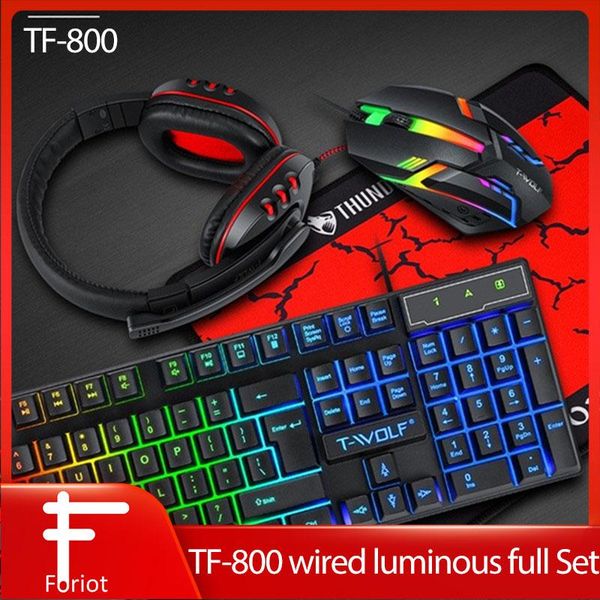 keyboard mouse combos foriot tf-800 wired luminous headset pad office game four-in-one and set
keyboard mouse combos foriot tf-800 wired luminous headset pad office game four-in-one and set
