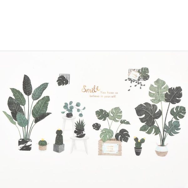wall stickers diy tropical green leaves modern art pvc decal mural bedroom living room large home decor
wall stickers diy tropical green leaves modern art pvc decal mural bedroom living room large home decor