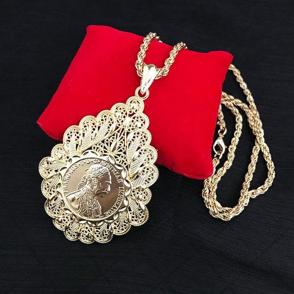 pendant necklaces algerian dubai hollow fine design metal necklace man hip hop style head woman ethnic coin jewelry, Silver
pendant necklaces algerian dubai hollow fine design metal necklace man hip hop style head woman ethnic coin jewelry, Silver