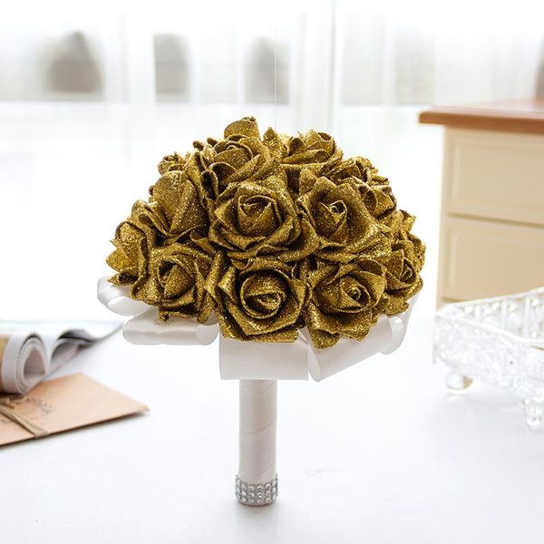 wedding flowers shining foam flower bouquets crystal rose bridal handmade bridesmaid accessories de mariage
wedding flowers shining foam flower bouquets crystal rose bridal handmade bridesmaid accessories de mariage