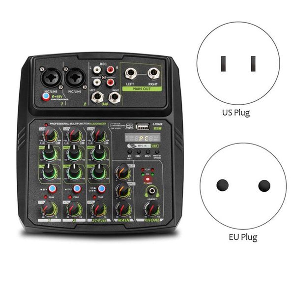 sound cards 4 channels mixing console music recording audio mixer mini computer studio equipment usb with card
sound cards 4 channels mixing console music recording audio mixer mini computer studio equipment usb with card