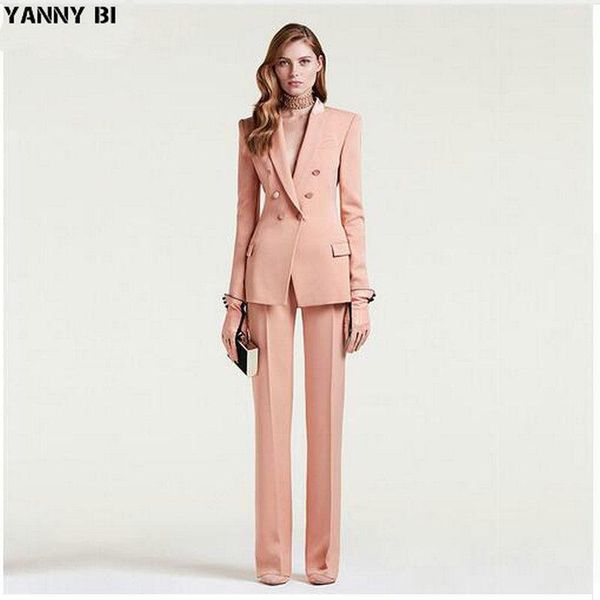 women's suits & blazers custom made 2021 women business double breasted female office uniform ladies formal trouser suit flesh pink 2 p, White;black
women's suits & blazers custom made 2021 women business double breasted female office uniform ladies formal trouser suit flesh pink 2 p, White;black
