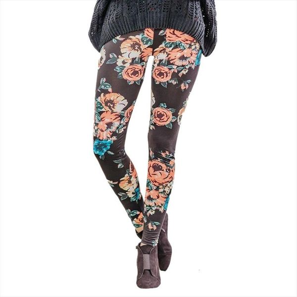 pant flower print high women leggings waisted hip lifting slim sport trouser streetwear pants clothing, Black 
pant flower print high women leggings waisted hip lifting slim sport trouser streetwear pants clothing, Black