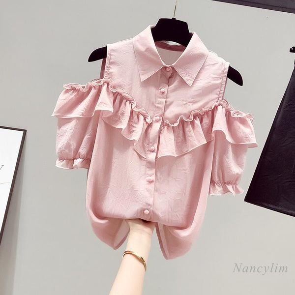 women's blouses & shirts summer short sleeve chiffon shirt women 2021 fashion off shoulder ruffle blouse girls ladies casual all-match, White
women's blouses & shirts summer short sleeve chiffon shirt women 2021 fashion off shoulder ruffle blouse girls ladies casual all-match, White