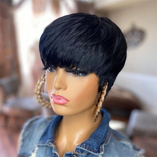 synthetic wigs glueless soft straight natural hairline black short pixie cut wig for women 180% density daily cosplay cool girl
synthetic wigs glueless soft straight natural hairline black short pixie cut wig for women 180% density daily cosplay cool girl