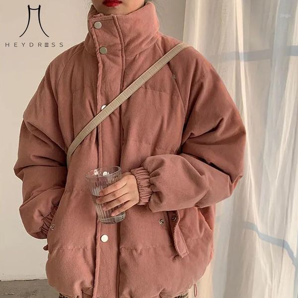 women's down & parkas heydress 2021 women pink loose corduroy solid fashion korean sweet short female botton long sleeve thick warm coa, Black
women's down & parkas heydress 2021 women pink loose corduroy solid fashion korean sweet short female botton long sleeve thick warm coa, Black