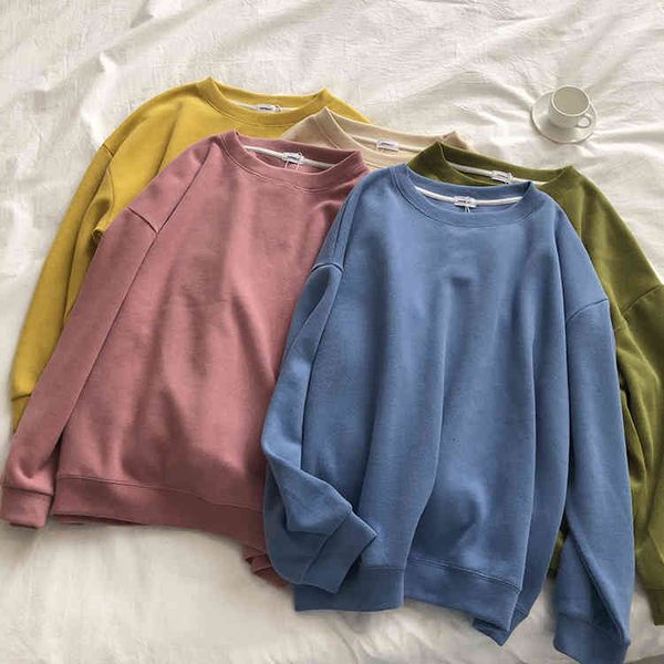 hoodies soft and bright color, fried soft feel, basic korean round neck, loose leisure pullover, women's style in autumn winter, Black
hoodies soft and bright color, fried soft feel, basic korean round neck, loose leisure pullover, women's style in autumn winter, Black