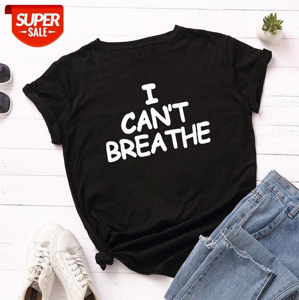 i can't breathe women's loose round neck short-sleeved cotton t-shirt blouse #9m09, White
i can't breathe women's loose round neck short-sleeved cotton t-shirt blouse #9m09, White