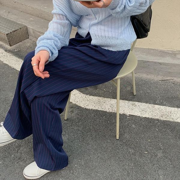 spring summer stripe loose womens capris thin all match straight leisure trousers ol lady high waist casual wide leg pants, Black;white
spring summer stripe loose womens capris thin all match straight leisure trousers ol lady high waist casual wide leg pants, Black;white