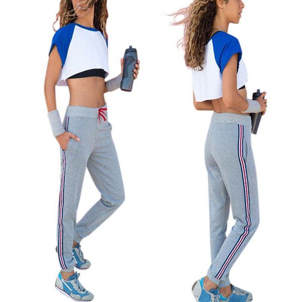 women's pants & capris missky spring autumn sweatpants women casual harem loose trousers for gray striped side sweat female, Black;white
women's pants & capris missky spring autumn sweatpants women casual harem loose trousers for gray striped side sweat female, Black;white