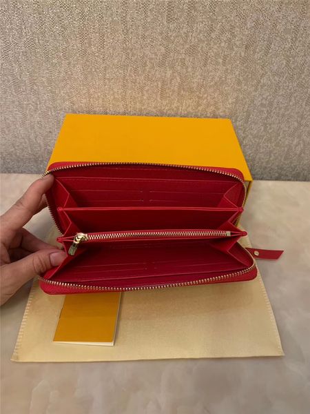 2021 fashion women clutch pu leather men wallet single zipper wallets lady ladies long classical card purse with orange box, Red;black
2021 fashion women clutch pu leather men wallet single zipper wallets lady ladies long classical card purse with orange box, Red;black