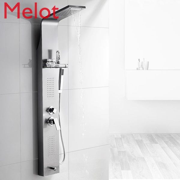 intelligent constant temperature stainless steel shower panel set copper faucet supercharged household nozzle bathroom sets
intelligent constant temperature stainless steel shower panel set copper faucet supercharged household nozzle bathroom sets