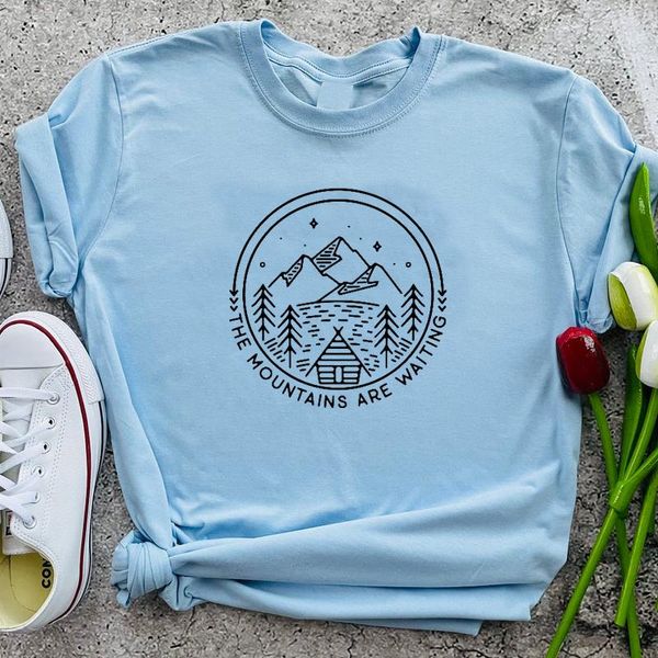 women's t-shirt the mountains are waiting christian tshirt women religious motivational clothes female streetwear outfits big size dro, White
women's t-shirt the mountains are waiting christian tshirt women religious motivational clothes female streetwear outfits big size dro, White
