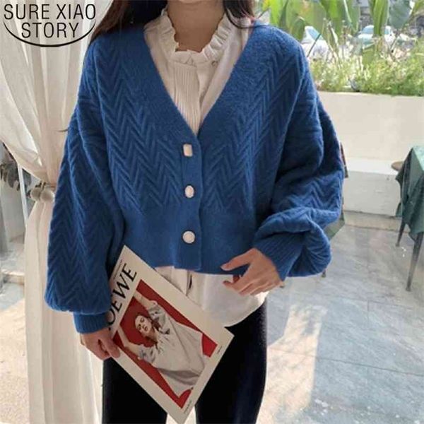 winter clothes women lantern long sleeve knit sweater korean solid single-breasted v-neck loose short cardigan 11834 210506, White
winter clothes women lantern long sleeve knit sweater korean solid single-breasted v-neck loose short cardigan 11834 210506, White