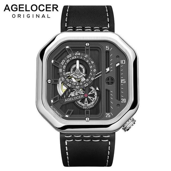 wristwatches agelocer self-wind mechanical automatic watches sport men watch luminous analog waterproof 44mm sapphire relogio masculino, Slivery;brown
wristwatches agelocer self-wind mechanical automatic watches sport men watch luminous analog waterproof 44mm sapphire relogio masculino, Slivery;brown