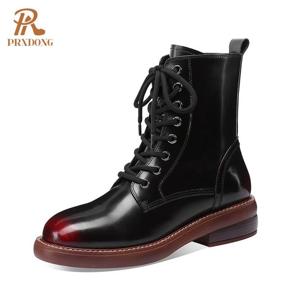 boots 2021 brand women ankle autumn winter warm shoes genuine leather med square heel lace up woman riding 34-39, Black
boots 2021 brand women ankle autumn winter warm shoes genuine leather med square heel lace up woman riding 34-39, Black