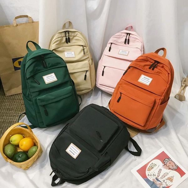 school bags casual backpack solid color nylon women student bag teenage girls shoulder mochilas rucksacks backbag
school bags casual backpack solid color nylon women student bag teenage girls shoulder mochilas rucksacks backbag