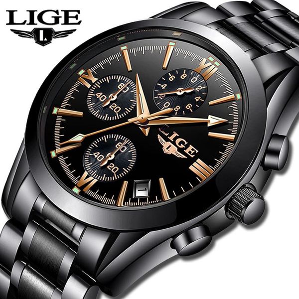wristwatches lige mens watches fashion business quartz watch men sports full steel waterproof black clock relogio masculino, Slivery;brown
wristwatches lige mens watches fashion business quartz watch men sports full steel waterproof black clock relogio masculino, Slivery;brown