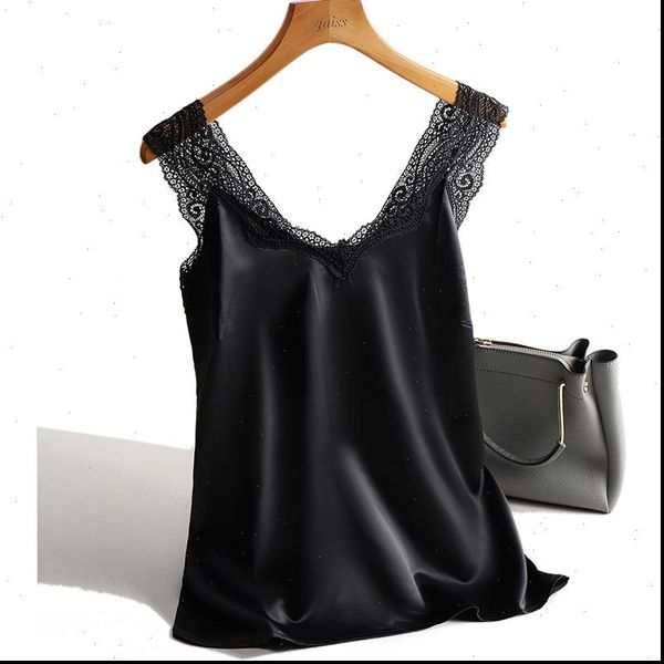 womens camis lace strap silk women v neck sleeveless whitevest satin elasticity mesh tank basic plus size, White
womens camis lace strap silk women v neck sleeveless whitevest satin elasticity mesh tank basic plus size, White