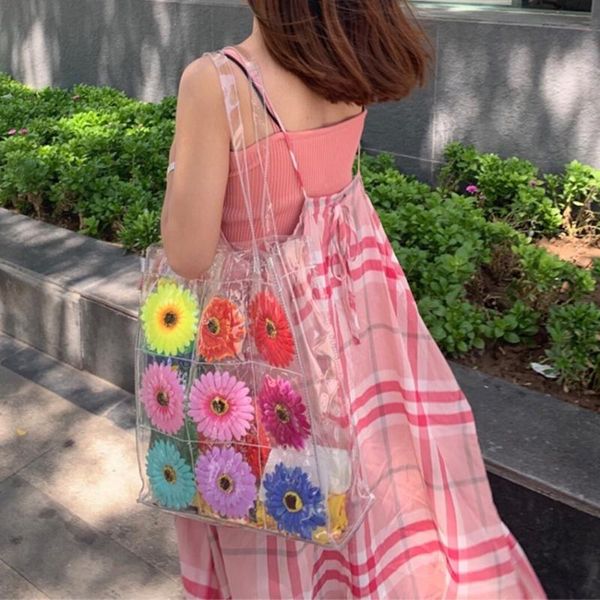chic kawaii vintage multicolor sunflower shopping bag transparent pvc jelly pack handbag shoulder bags
chic kawaii vintage multicolor sunflower shopping bag transparent pvc jelly pack handbag shoulder bags