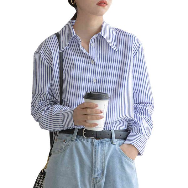 dress women blouses blue striped lapel button cardigan shirt casual long sleeve spring 2021 plus size, White
dress women blouses blue striped lapel button cardigan shirt casual long sleeve spring 2021 plus size, White
