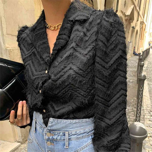women's blouses & shirts hzirip female tassel high street korean spring chic all match stylish women brief office lady knya, White
women's blouses & shirts hzirip female tassel high street korean spring chic all match stylish women brief office lady knya, White