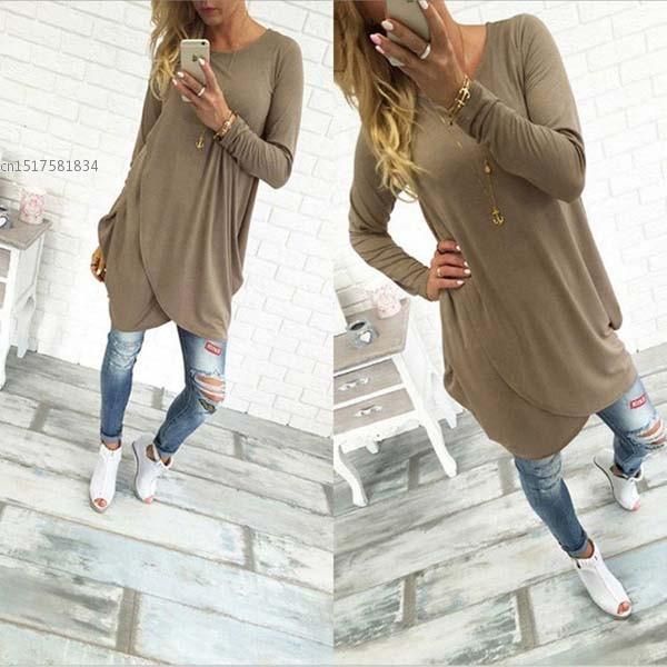 women's t-shirt fashion t shirt women 2021 casual cross wrap long sleeve loose solid poleras de mujer5 8high quality, White
women's t-shirt fashion t shirt women 2021 casual cross wrap long sleeve loose solid poleras de mujer5 8high quality, White