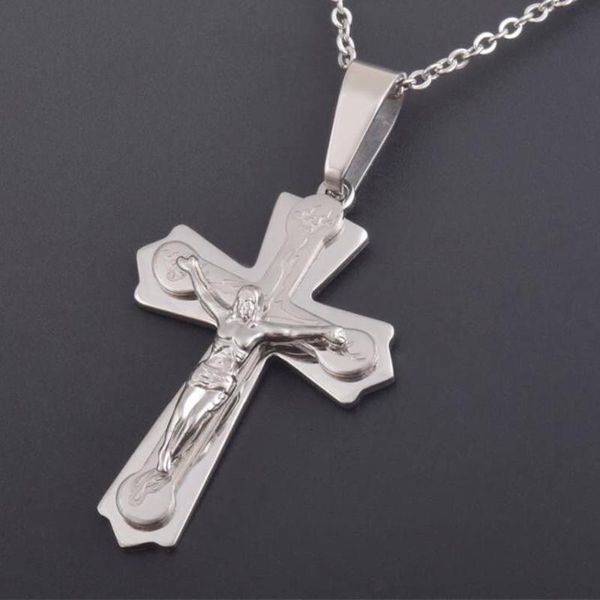 charms drop stainless steel gold jesus cross crucifix pendant necklace for men women religious jewelry gift, Bronze;silver
charms drop stainless steel gold jesus cross crucifix pendant necklace for men women religious jewelry gift, Bronze;silver