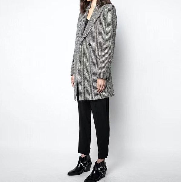women's wool & blends women coat 2021 autumn winter simple casual fashion single button loose lady long, Black
women's wool & blends women coat 2021 autumn winter simple casual fashion single button loose lady long, Black