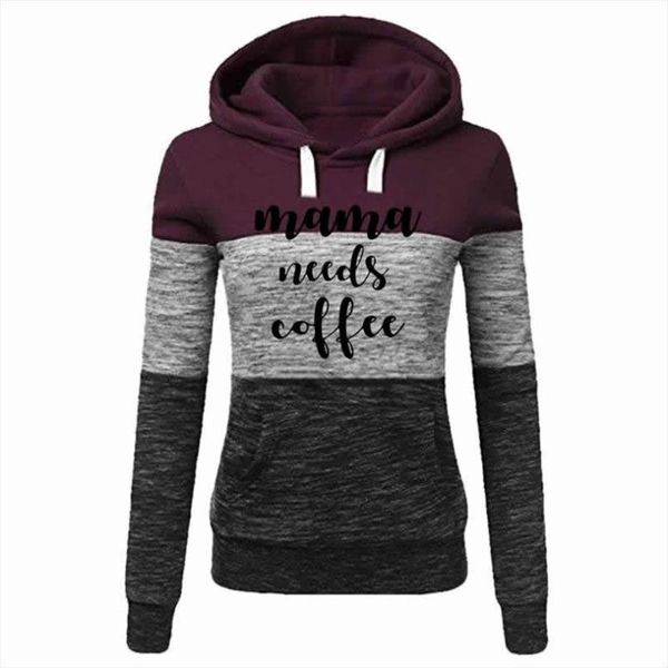 women's hoodies & sweatshirts for women mama needs coffee letters print splice femmes printing female loose harajuku plussize, Black
women's hoodies & sweatshirts for women mama needs coffee letters print splice femmes printing female loose harajuku plussize, Black