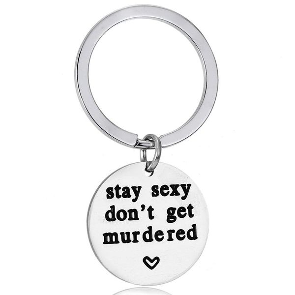 keychains my favorite murder keychain murderino gift stay don't get murdered keyring key chain for friend stainless steel jewlery, Silver
keychains my favorite murder keychain murderino gift stay don't get murdered keyring key chain for friend stainless steel jewlery, Silver