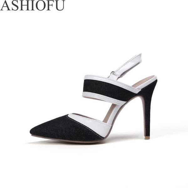 dress shoes ashiofu handmade ladies high heel pumps slingback party prom stiletto fashion court three colors optional, Black
dress shoes ashiofu handmade ladies high heel pumps slingback party prom stiletto fashion court three colors optional, Black