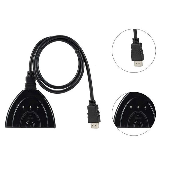 audio cables & connectors 3 port splitter adapter mini cable switch 1080p switcher for dvd hdtv xbox ps3 ps
audio cables & connectors 3 port splitter adapter mini cable switch 1080p switcher for dvd hdtv xbox ps3 ps