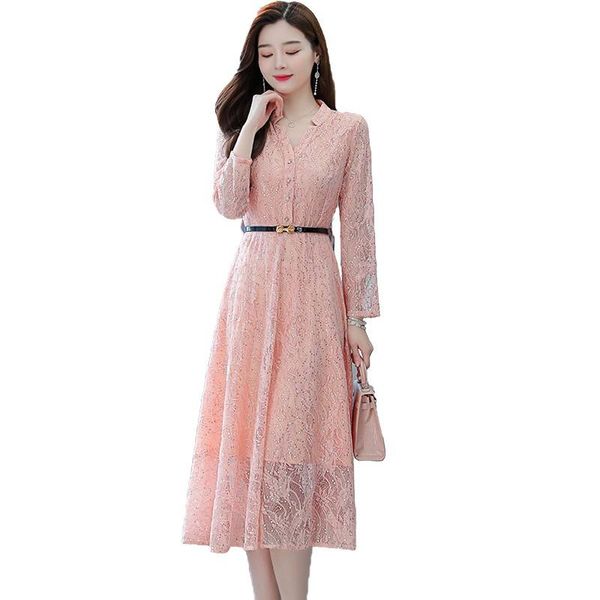 casual dresses women long sleeve slim a-line party robe fashion sequins lace embroidery dress 2021 autumn high-grade ladies maxi, Black;gray
casual dresses women long sleeve slim a-line party robe fashion sequins lace embroidery dress 2021 autumn high-grade ladies maxi, Black;gray