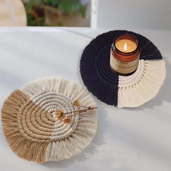 mats & pads northern europe macrame cup pad bohemia tablecloth table mat pure handmade cotton braid non-slip insulation for kitchen
mats & pads northern europe macrame cup pad bohemia tablecloth table mat pure handmade cotton braid non-slip insulation for kitchen