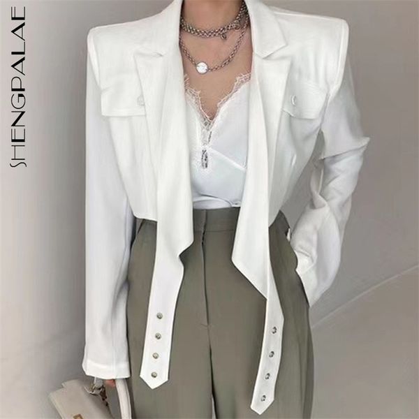 elegant lapel cross ribbon design blouse women's spring slim single breasted puff sleeve short shirt 5b723 210427, White
elegant lapel cross ribbon design blouse women's spring slim single breasted puff sleeve short shirt 5b723 210427, White