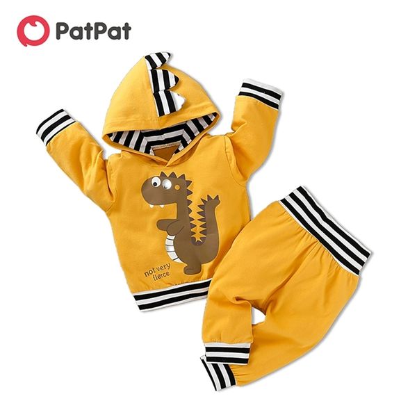 spring and autumn baby boy dinosaur print striped cuff pullover and pants set for clothes 210528, White
spring and autumn baby boy dinosaur print striped cuff pullover and pants set for clothes 210528, White