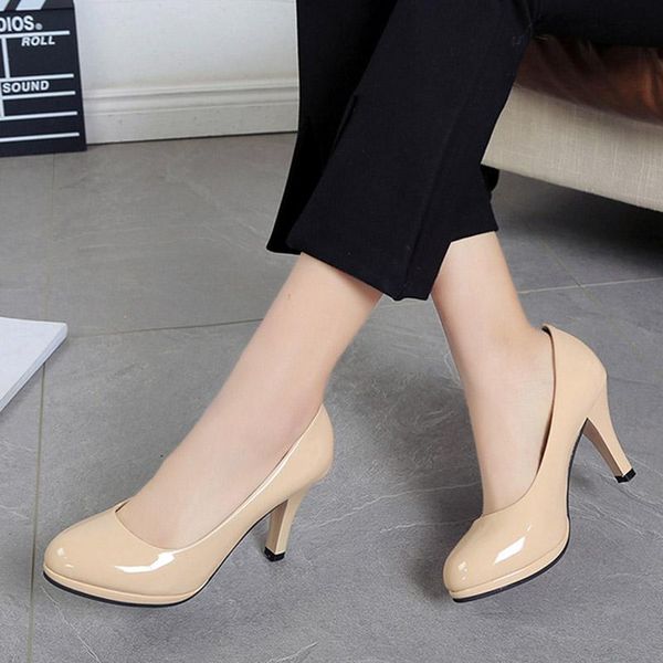 dress shoes plus size 34-42 ol office lady patent leather basic pumps high heels wedding bridal ladies 7330g, Black
dress shoes plus size 34-42 ol office lady patent leather basic pumps high heels wedding bridal ladies 7330g, Black