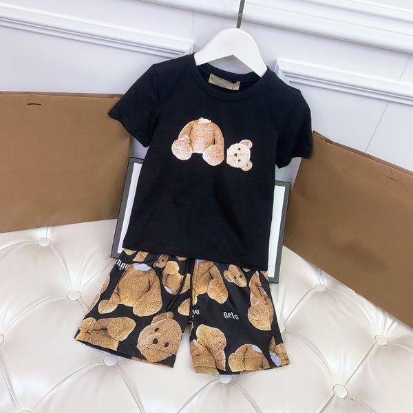 designer kids t shirts + shorts sets childrens summer clothing bear printing white tees with five-cent short pants size 100-150 color black
designer kids t shirts + shorts sets childrens summer clothing bear printing white tees with five-cent short pants size 100-150 color black