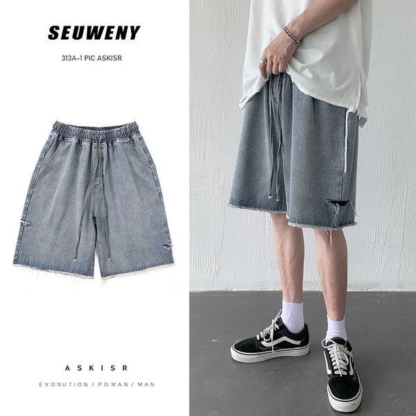 shorts summer ripped men's fashion casual drawstring men streetwear loose hip-hop hole denim shorts mens, White;black
shorts summer ripped men's fashion casual drawstring men streetwear loose hip-hop hole denim shorts mens, White;black