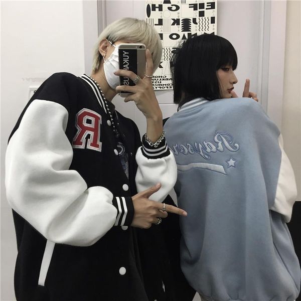 women's vests 2021 coat ladies and jacket couple college style cardigan baseball uniform, Black;white
women's vests 2021 coat ladies and jacket couple college style cardigan baseball uniform, Black;white