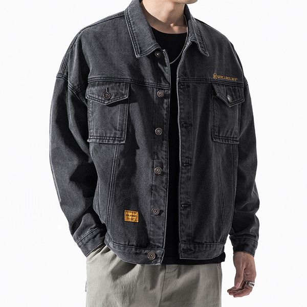 qnpqyx new autumn men jackets classic black slim casual denim jacket washed blue jeans jacket hip-hop streetwear clothes, Black;brown
qnpqyx new autumn men jackets classic black slim casual denim jacket washed blue jeans jacket hip-hop streetwear clothes, Black;brown